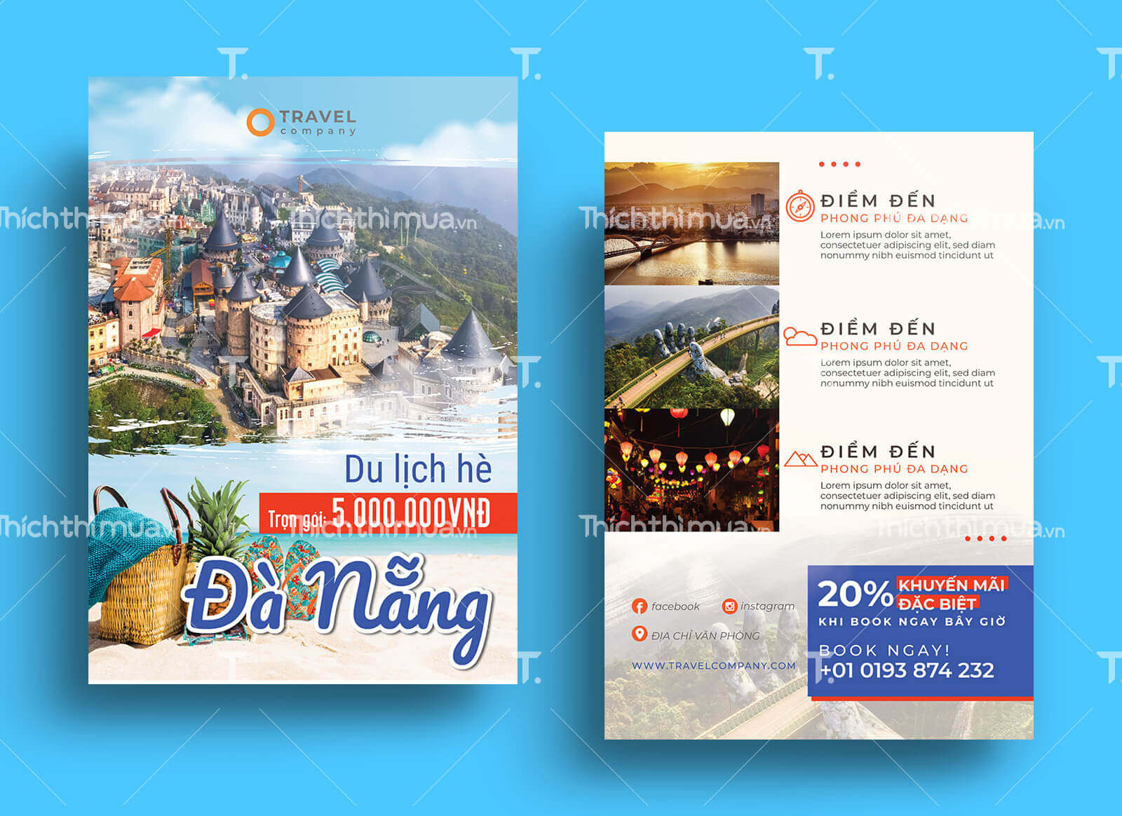 Tờ rơi du lịch khám phá Đà Nẵng